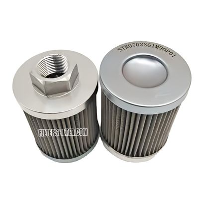 Componentes de núcleo de fibra de vidro Substituição de equipamentos industriais Elemento de filtro de sucção de óleo STR0702SG1M90P01