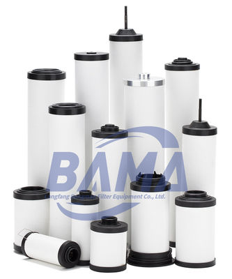 Eficiência de filtragem de 99% Filtro de escape alternativo 0532000304 para remoção de óleo de bomba de vácuo