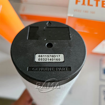 Inspecção por vídeo fornecida na bomba de vácuo Elemento de filtro de separação de névoa de óleo 0532140160
