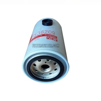 Componentes do núcleo de fibra de vidro Elemento de filtro de separação de combustível e água FS36209 para camiões