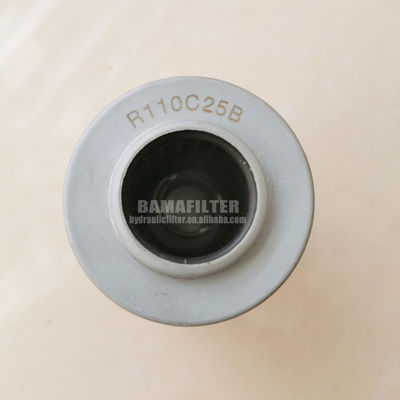 Filtro de óleo de máquina R110C25B para o elemento de filtro de retorno de óleo hidráulico
