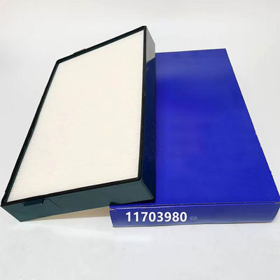 Filtro de ar de placa e quadro 11703980 para unidade de ar condicionado de carregador de escavadeira 0,7 kg