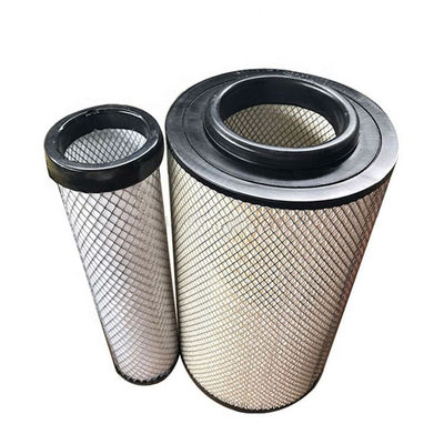 Fibra de vidro Partes de máquinas de construção Conjunto de gerador Elemento de filtro de ar AF25268