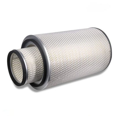 Fibra de vidro Partes de máquinas de construção Conjunto de gerador Elemento de filtro de ar AF25268