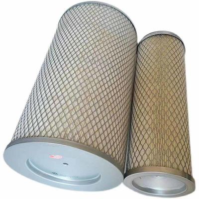 Fibra de vidro Partes de máquinas de construção Conjunto de gerador Elemento de filtro de ar AF25268