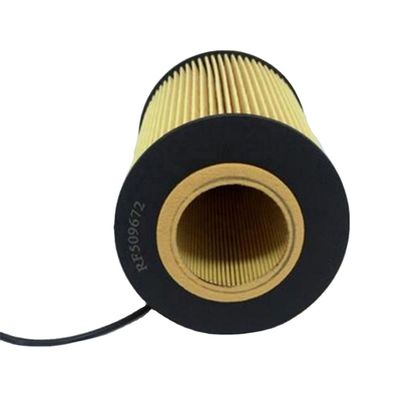 Elementos de filtro de óleo de camião RE509672 Componentes de núcleo de fibra de vidro para veículos comerciais