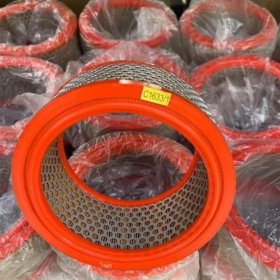 Fibra de vidro Compressor de ar Filtro de ar elemento C1633/1 por 3 meses