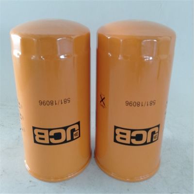 Componentes de núcleo de fibra de vidro Filtro de óleo Elementos 581/18096 para filtragem de óleo de escavadeira