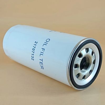 Filtro de óleo de escavadeira de circulação lisa 21707132 com componentes de núcleo de fibra de vidro