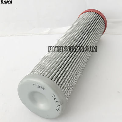 Elemento de filtro de pressão de filtragem de óleo de máquinas de engenharia 300106 com vedações NBR